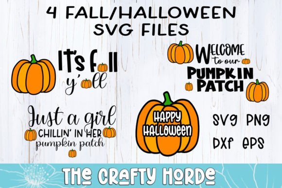4 Fall Halloween SVG Quotes for Crafts and Graphics