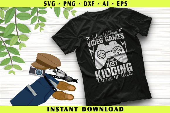 A Day Without Video Games Graphics for Crafts