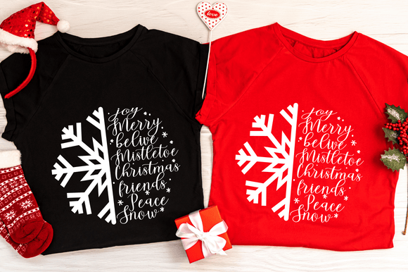 Christmas SVG Snowflake Graphics for Crafts