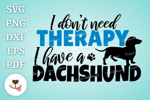 Funny Dachshund Dog Lover SVG PNG DXF for Crafts and Graphics