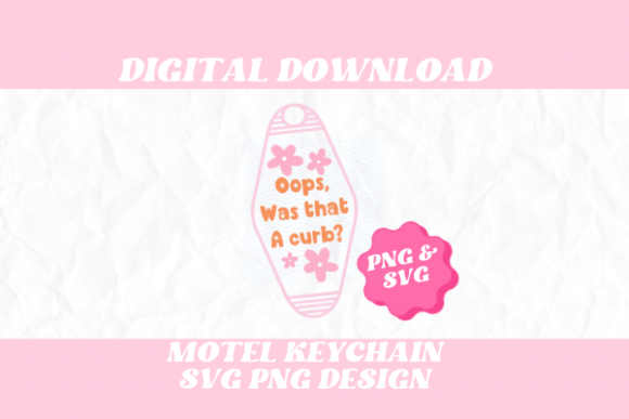 Funny Retro Motel Keychain Svg Png for Crafts and Graphics