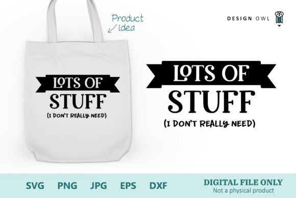 Lots of Stuff - Tote Bag SVG for Graphics and Crafts
