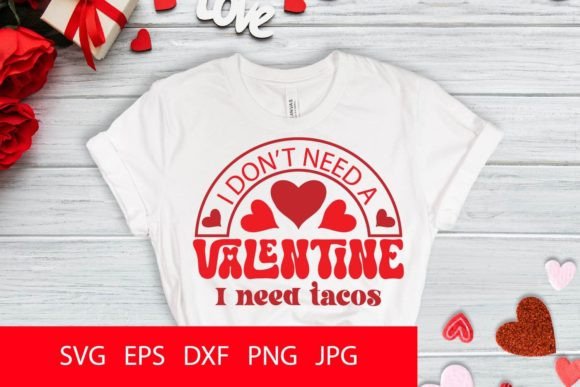 Tacos Valentine SVG PNG for Crafts and Graphics